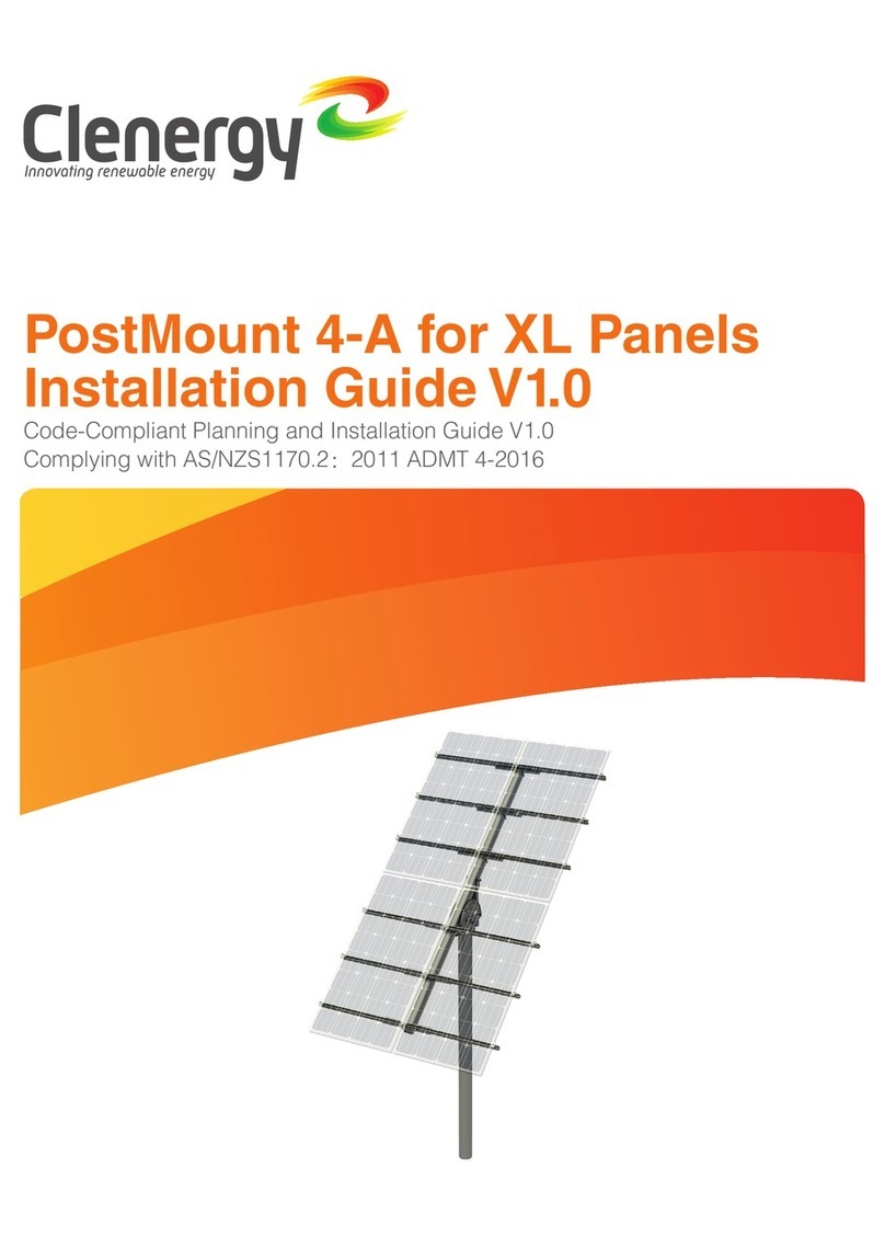 Clenergy PV-ezRack PostMount 4-A installation guide