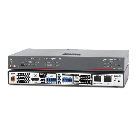 Extron electronics NAV SD 501 User manual