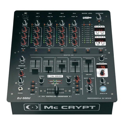 MC Crypt DJ-500 U operating instructions