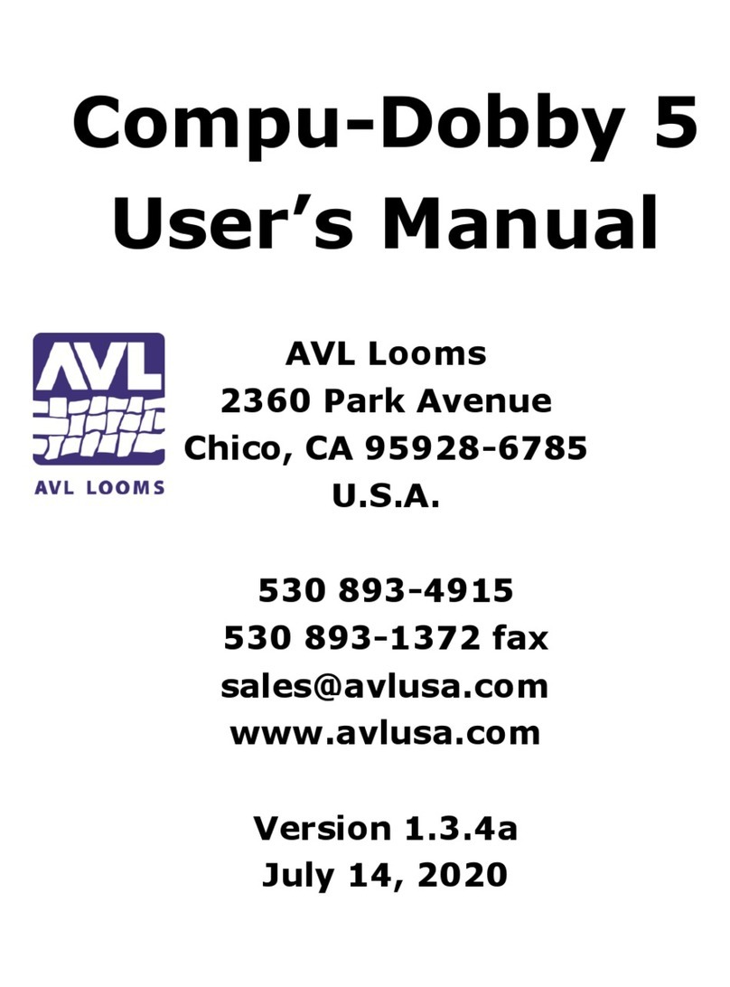 AVL Looms Compu-Dobby 5 user manual