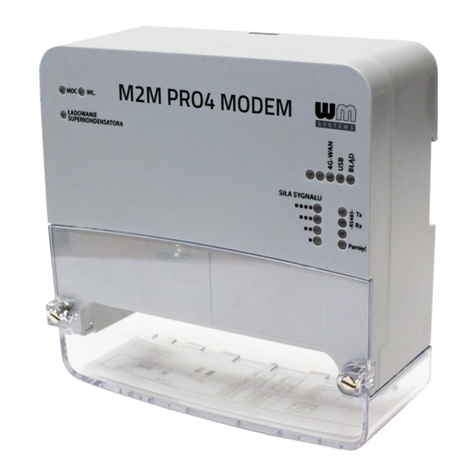 WM Systems M2M PRO4 MODEM User manual WM Systems M2M PRO4 MODEM User manual