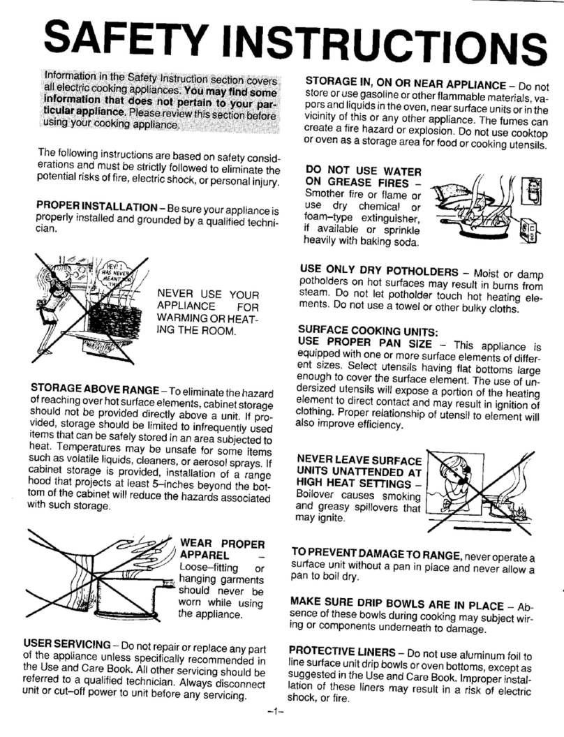 Magic Chef Admiral Series User manual