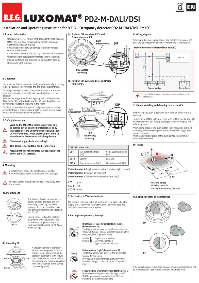 B.E.G. LUXOMAT PD2-M-DALI User guide