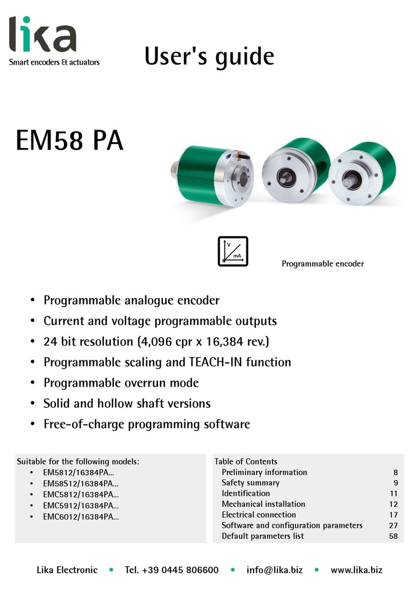 Lika EM58 PA Series User manual