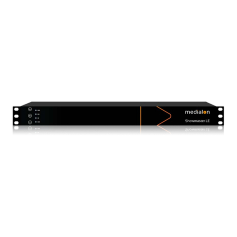 Medialon Showmaster Series Hardware manual
