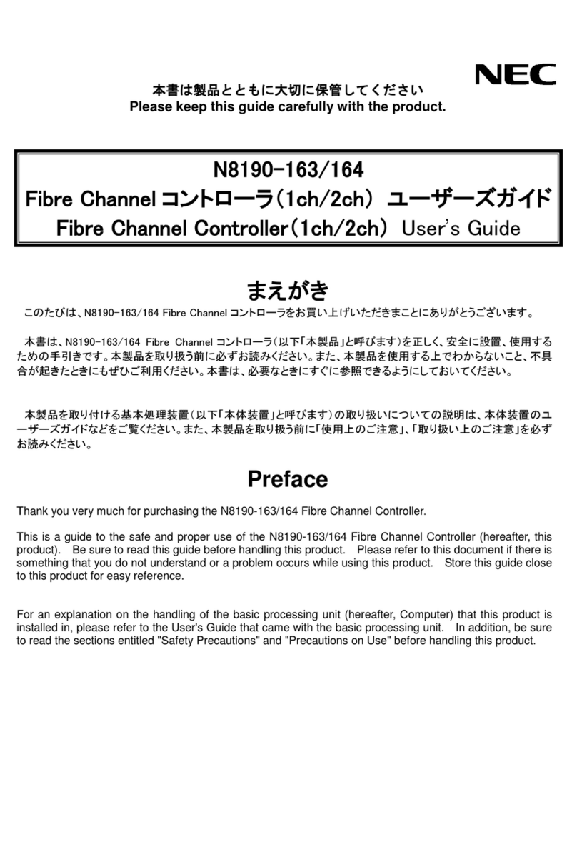 NEC N8190-163 User manual NEC N8190-163 User manual