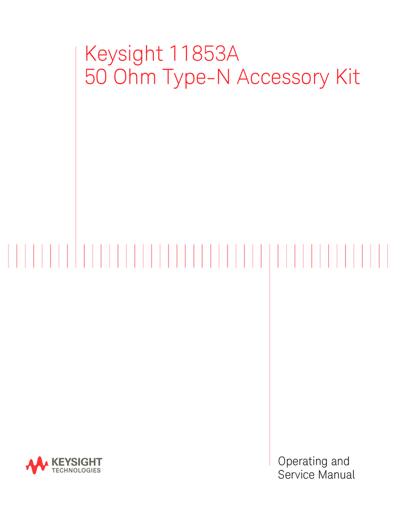 Keysight Technologies 11853A Operating and service manual