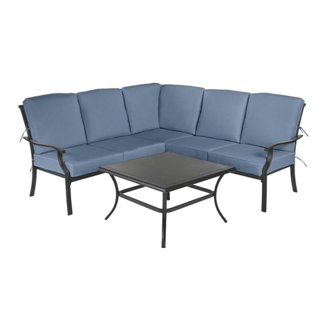 HAMPTON BAY REDWOOD VALLEY SECTIONAL User manual