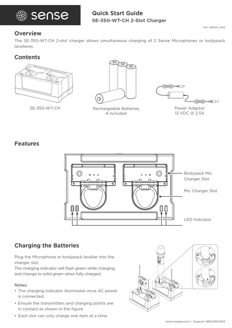 Sense SE-350-WT-CH quick start guide