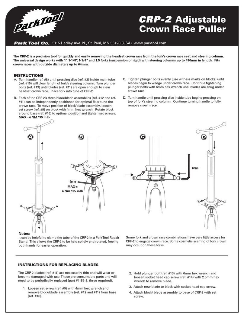 parktool CRP-2 User manual