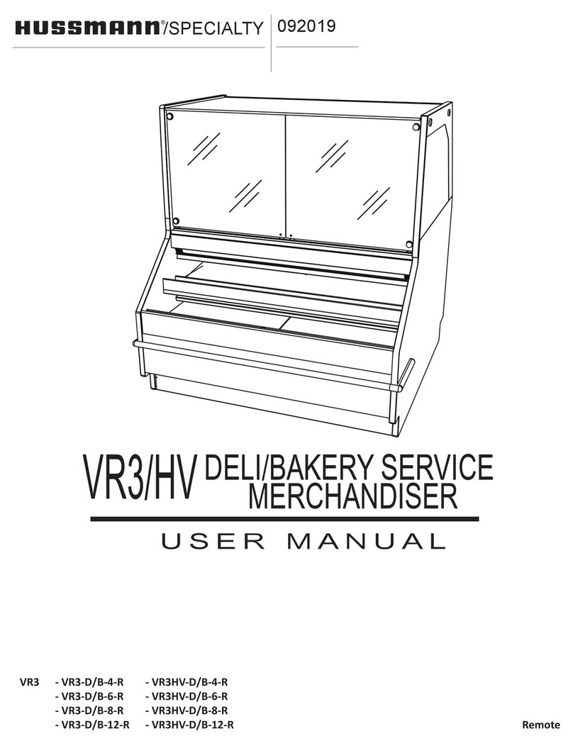 Hussmann SPECIALITY VR3/HV Series User manual Hussmann SPECIALITY VR3/HV Series User manual