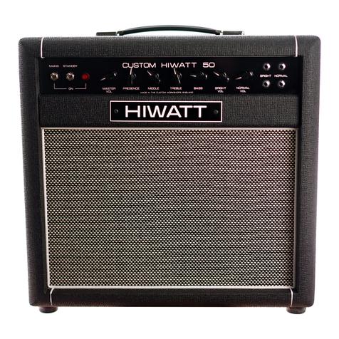 HIWATT Custom Series owner's manual