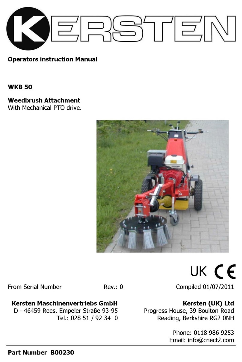 Kersten WKB 50 Operator's instruction manual