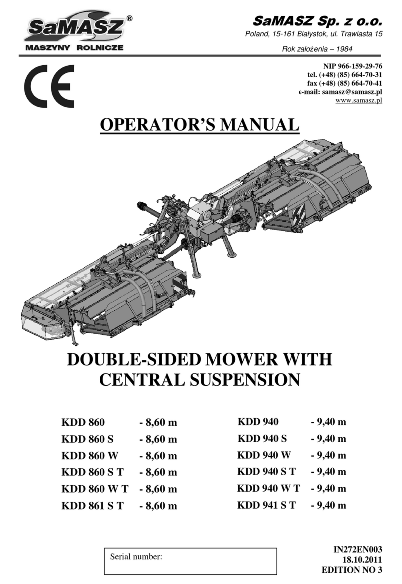 SaMASZ KDD 860 Operator's manual