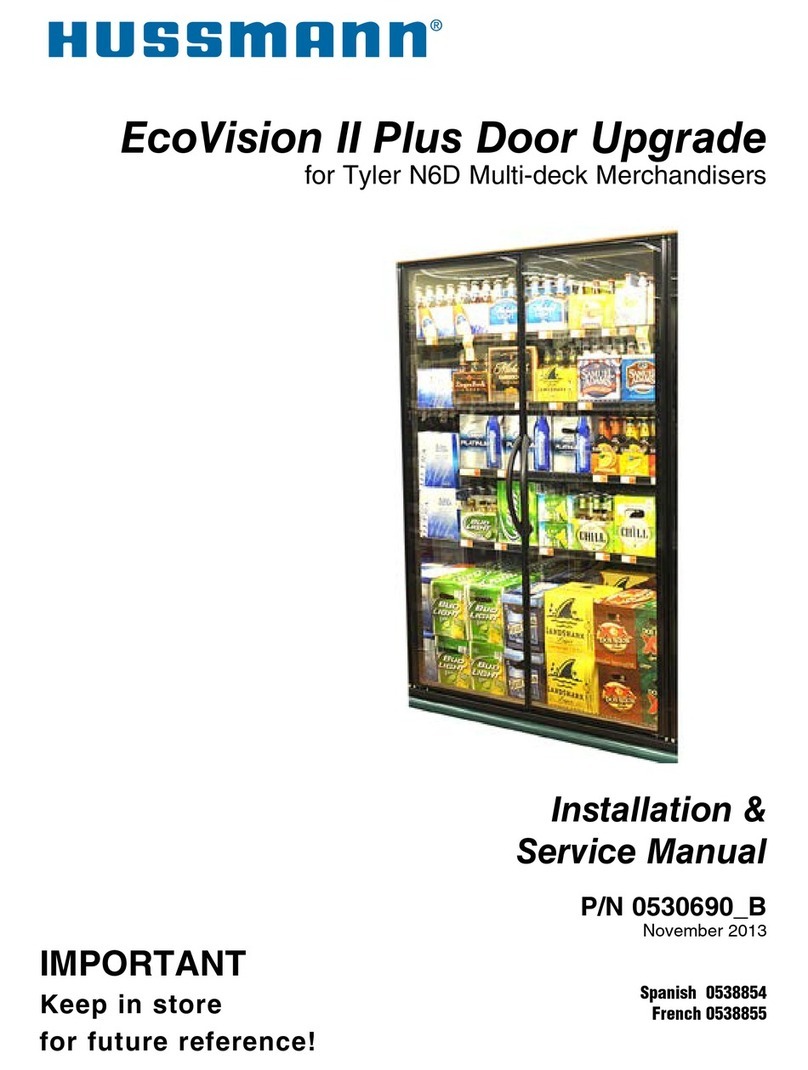 Hussmann EcoVision II Plus Door Upgrade Installation & service manual