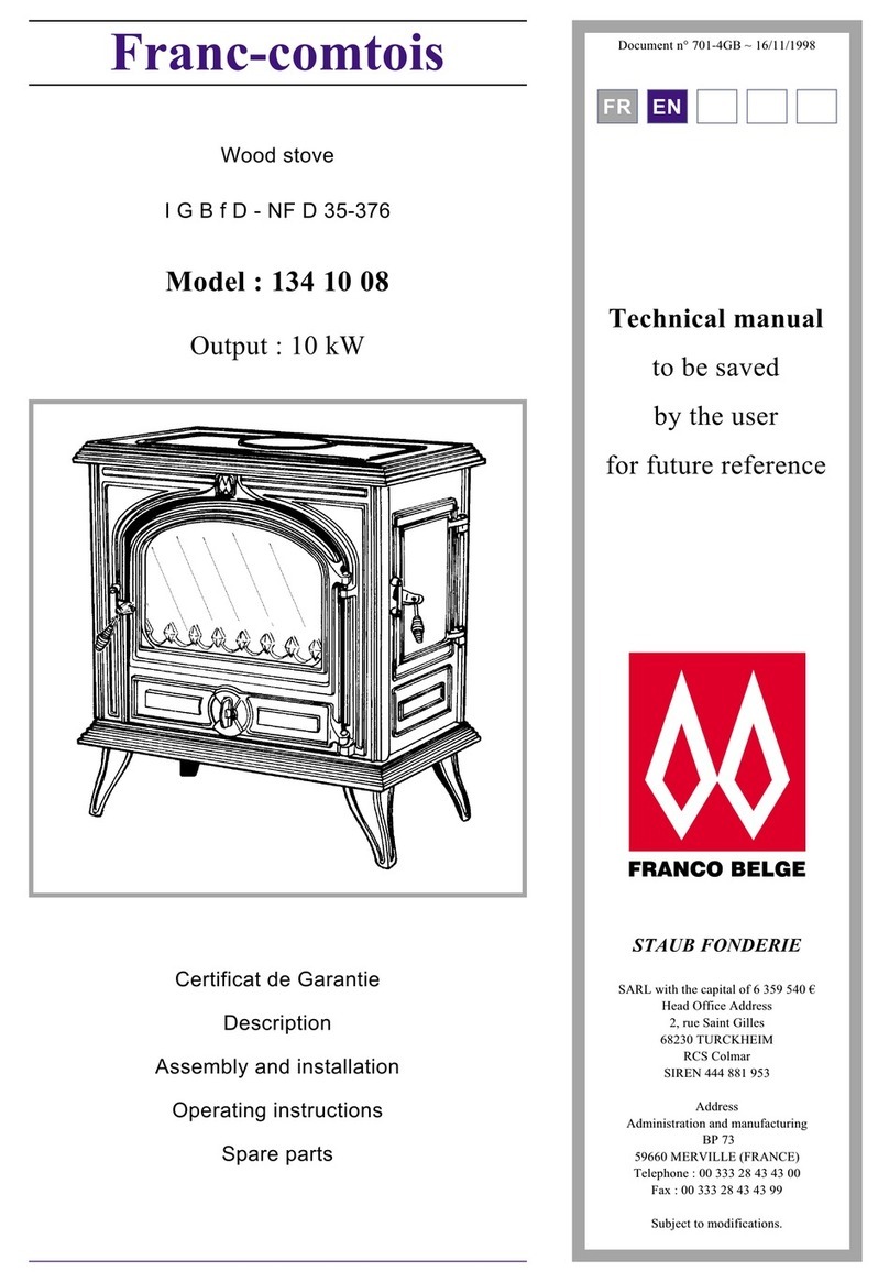 FRANCO BELGE Franc-comtois 134 10 08 User manual
