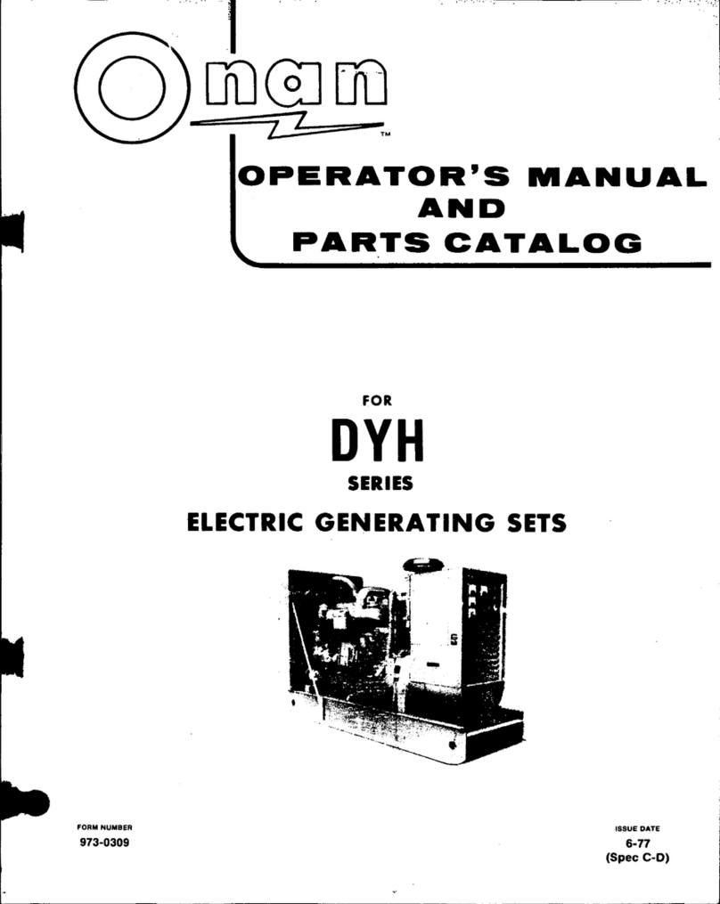 Onan DYH Series Instruction Manual Onan DYH Series Instruction Manual
