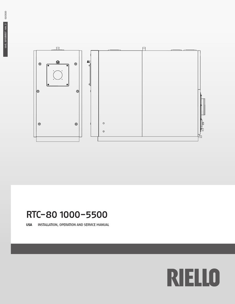 Riello RTC-80 Series Installation, operation and service manual