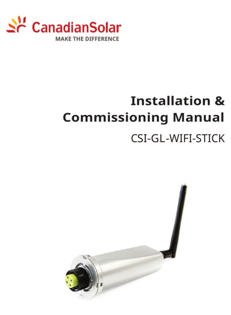 CanadianSolar CSI-GL-WIFI-STICK Installation & commissioning manual