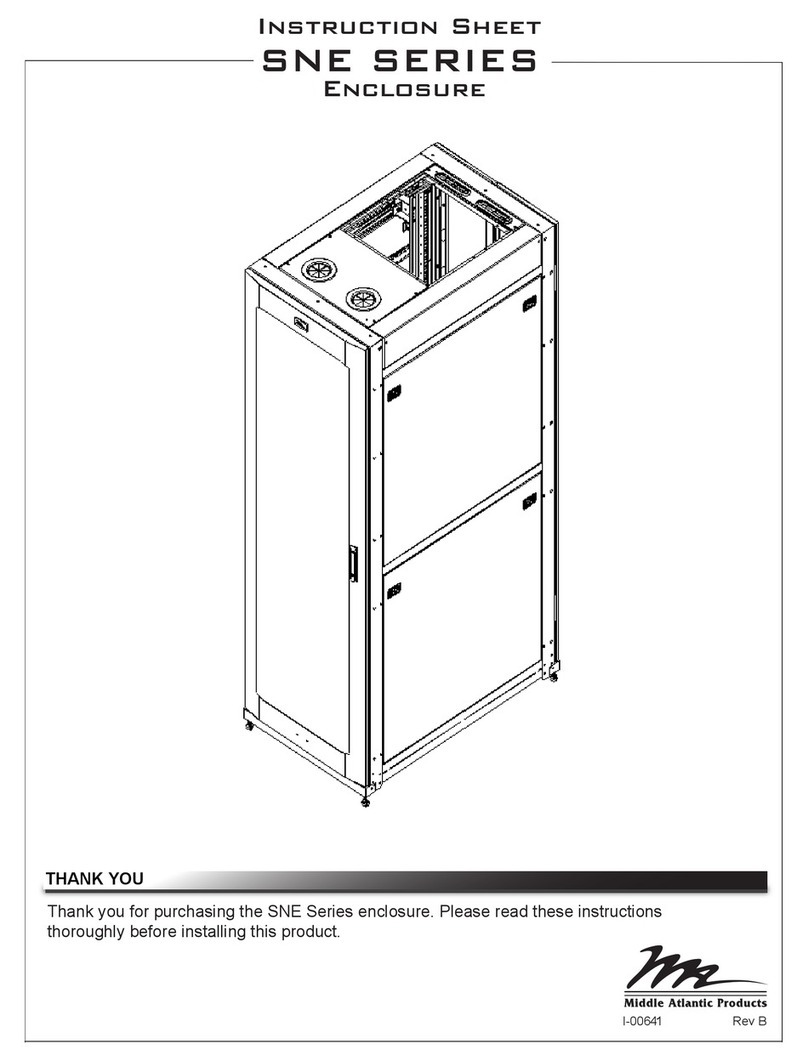 Middle Atlantic SNE Series instruction sheet