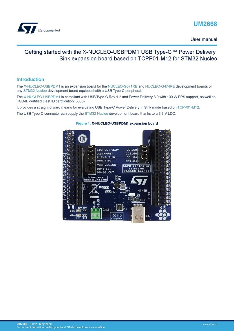ST X-NUCLEO-USBPDM1 user manual ST X-NUCLEO-USBPDM1 user manual