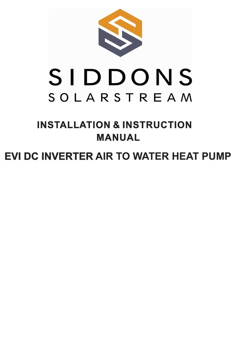 Siddons Solarstream MACHRW020ZA/(B01) Installation instructions manual