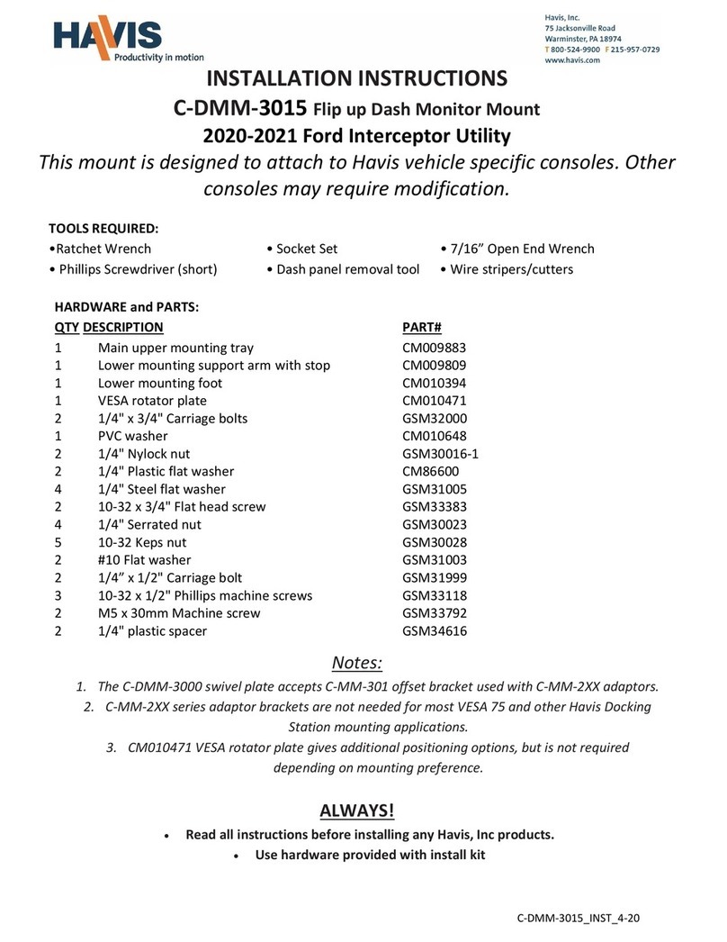 Havis C-DMM-3015 User manual