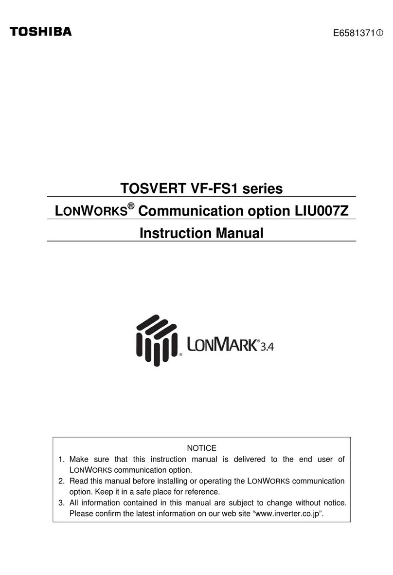 Toshiba LONWORKS LIU007Z User manual Toshiba LONWORKS LIU007Z User manual