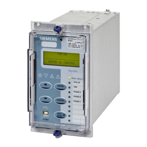 Siemens 7SR158 Argus User manual