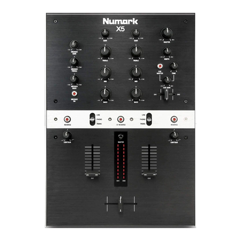 Numark X5 User manual