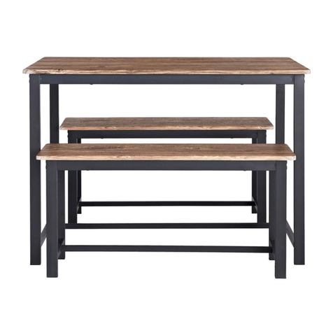 Next Ellison Bench Dining Set User manual Next Ellison Bench Dining Set User manual