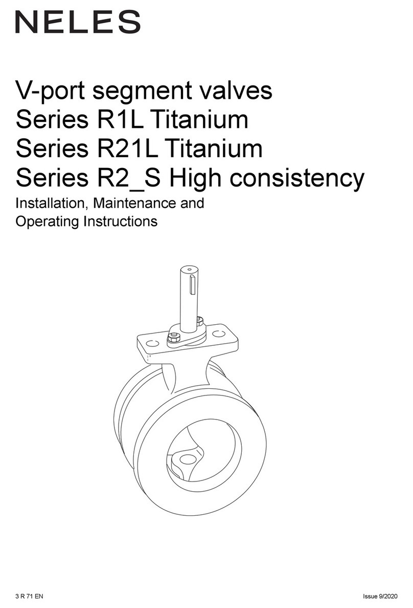 Neles R1L Titanium Series Installation maintenance and operating instructions