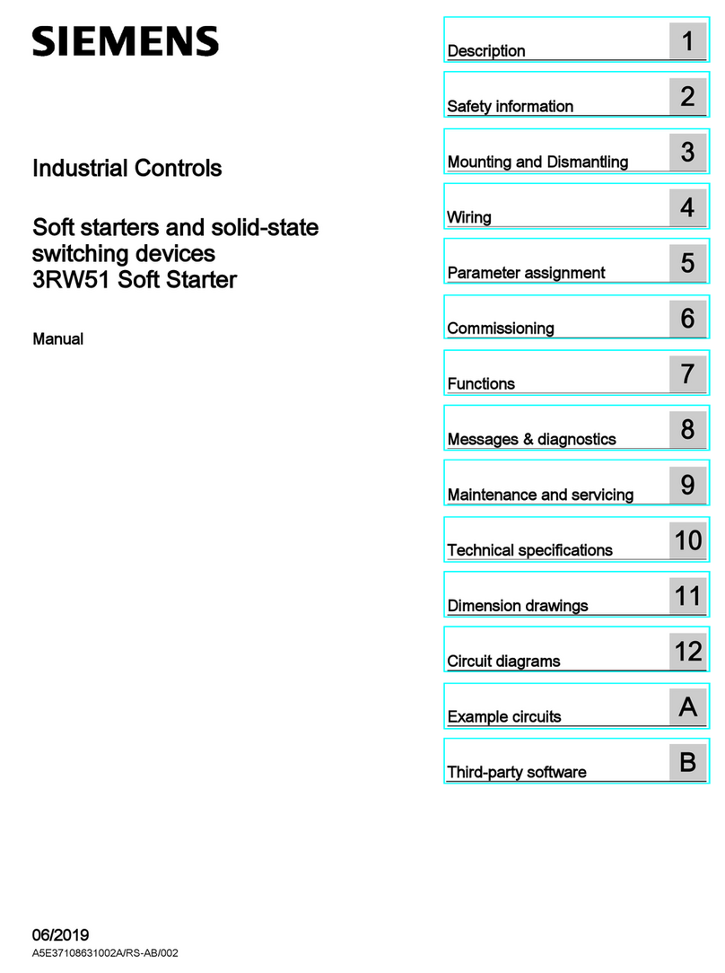 Siemens 3RW51 Series User manual