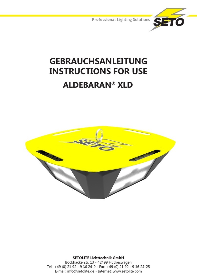 Seto Aldebaran XLD Instructions for use