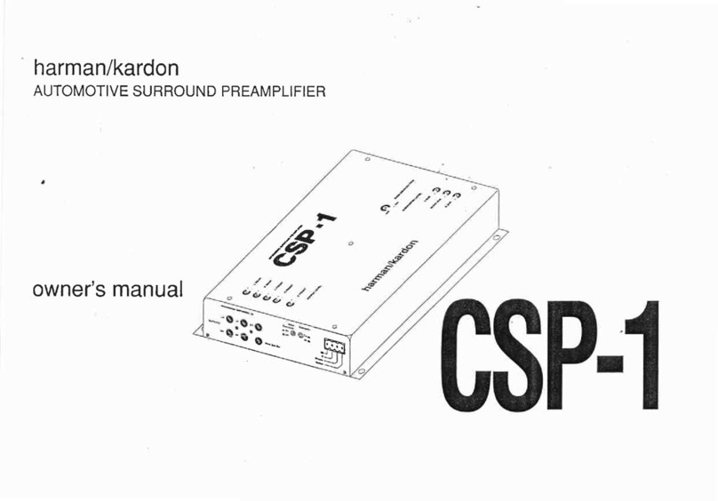 Harman Kardon CSP-1 User manual