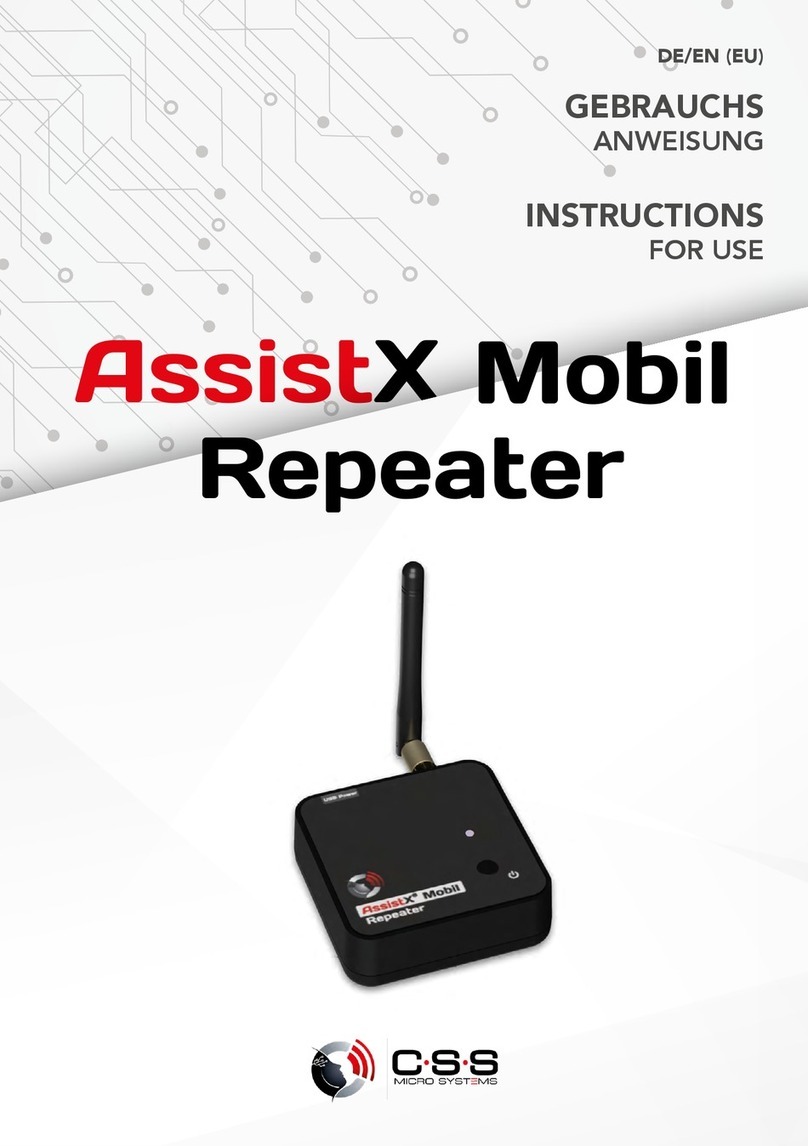 CSS AssistX Mobil Repeater Instructions for use
