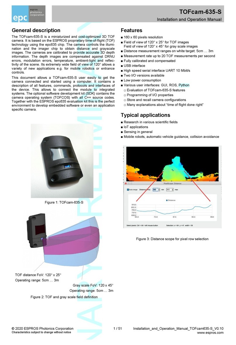 EPC TOFcam-635-S User manual