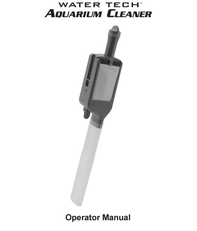 WaterTech Aquarium Cleaner Operator's manual