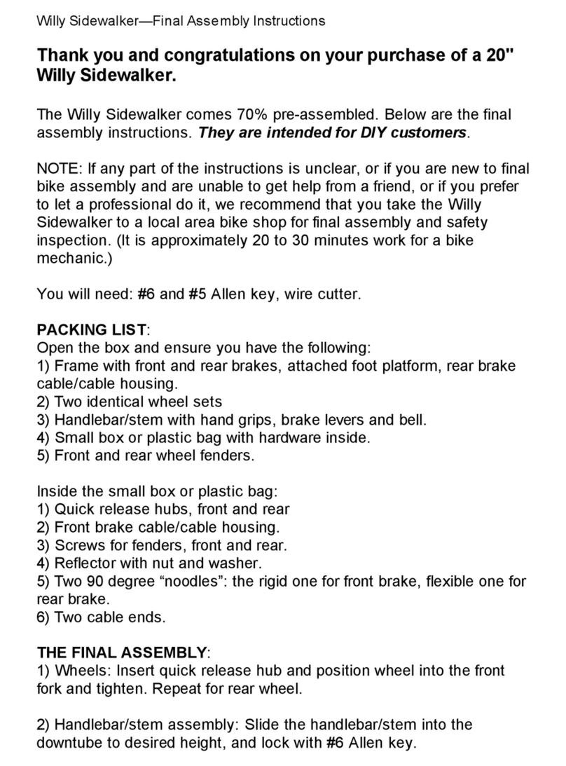 Sidewalker Willy Final assembly instructions