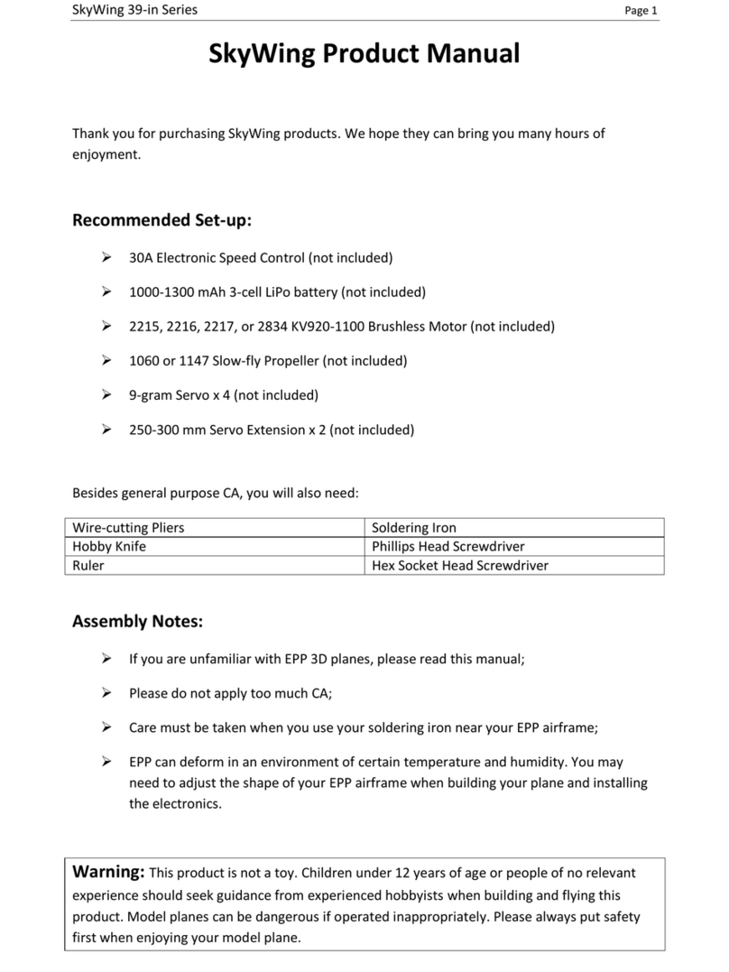 Sky Wing 39-in Series product manual