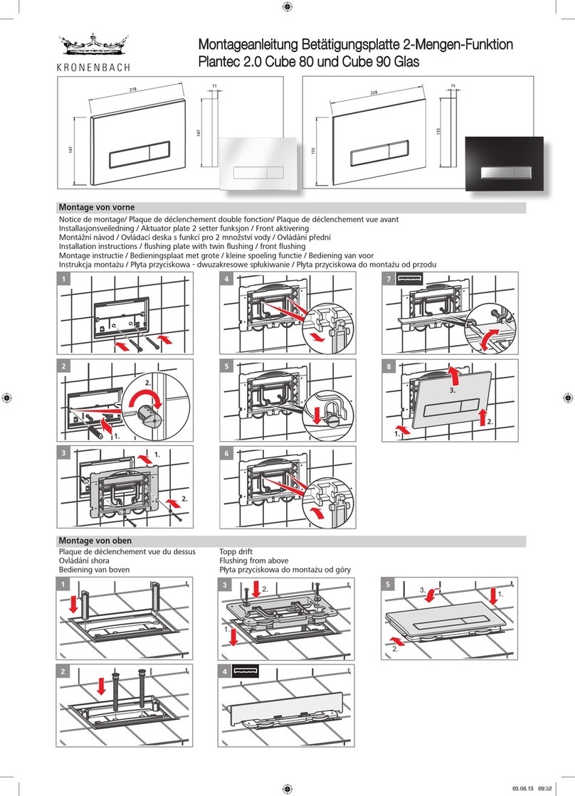 Kronenbach Plantec 2.0 Cube 80 installation instructions Kronenbach Plantec 2.0 Cube 80 installation instructions