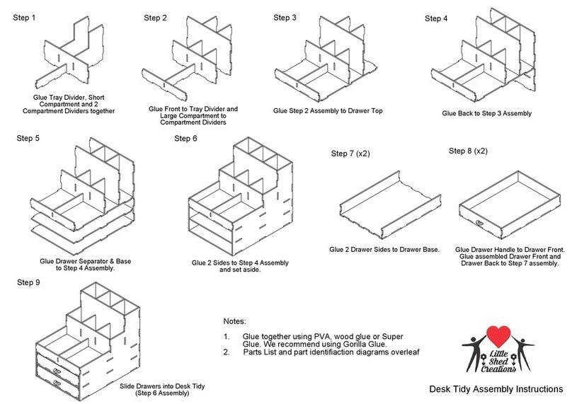 Little Shed Creations Desk Tidy User manual