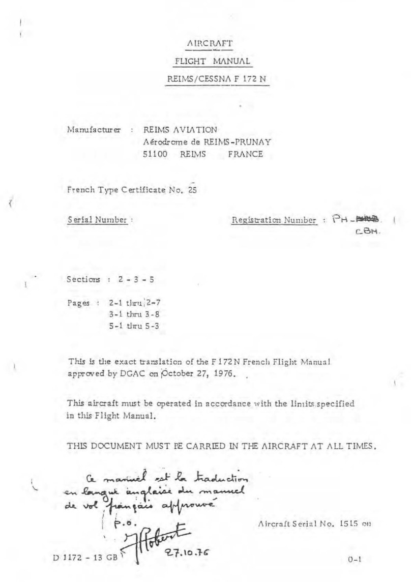 Reims Aviation Reims F 172 N Flight manual