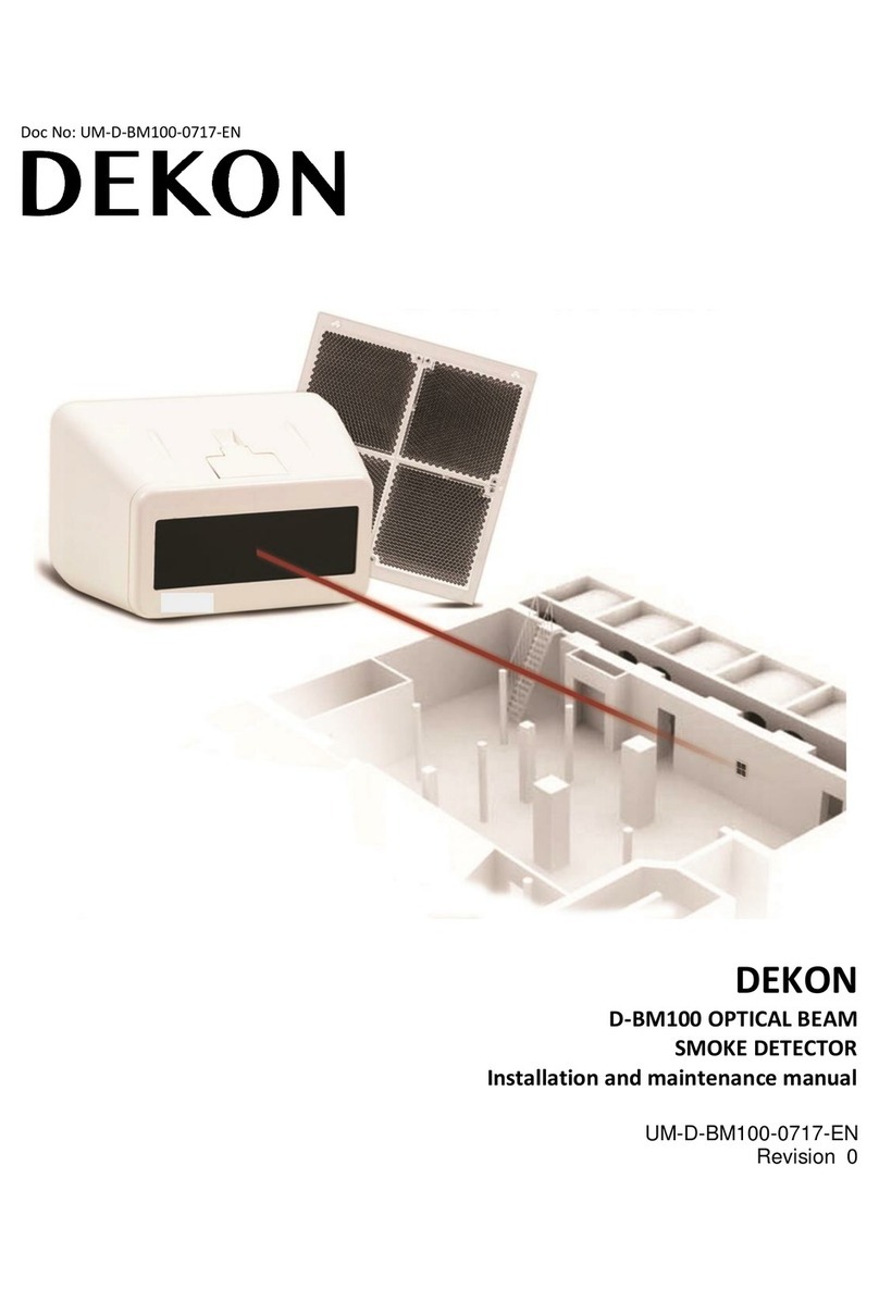 DEKON D-BM100 Installation and maintenance manual