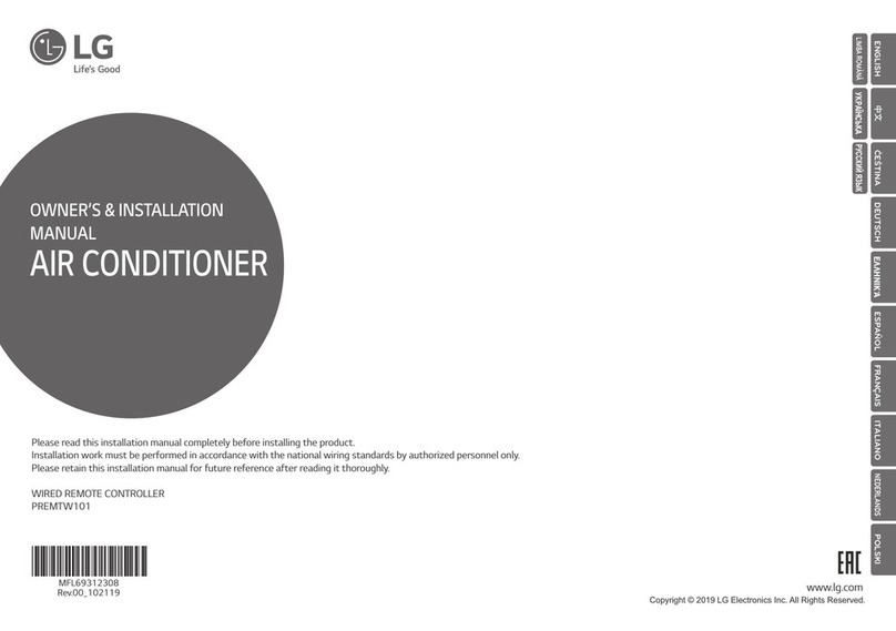 LG PREMTW101 Owners & installation manual LG PREMTW101 Owners & installation manual