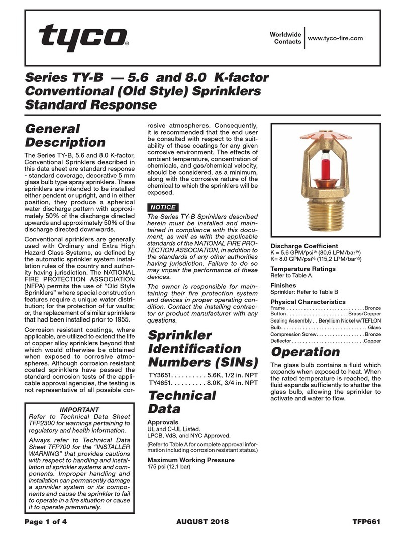 Tyco TY-B Series User manual