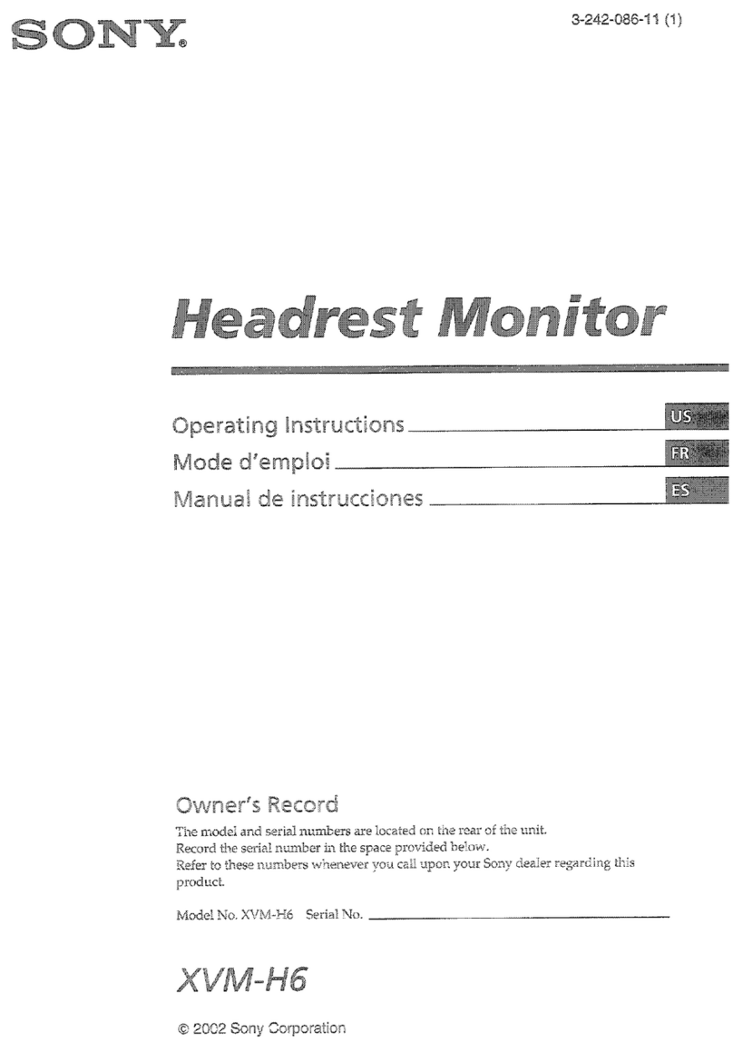 Sony XVM-H6 User manual