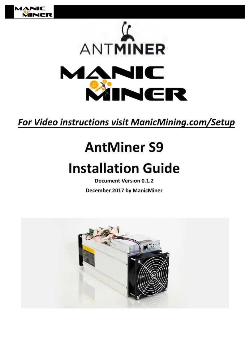 Antminer ManicMiner S9 User manual