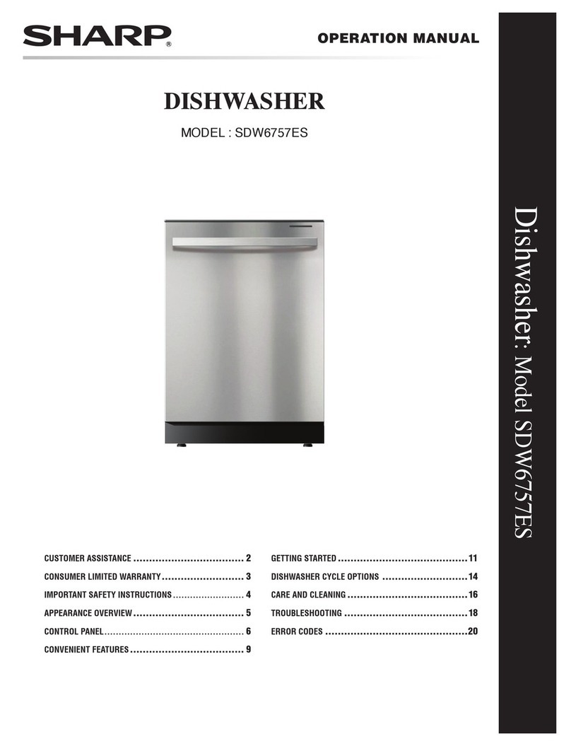 Sharp SDW6757ES User manual