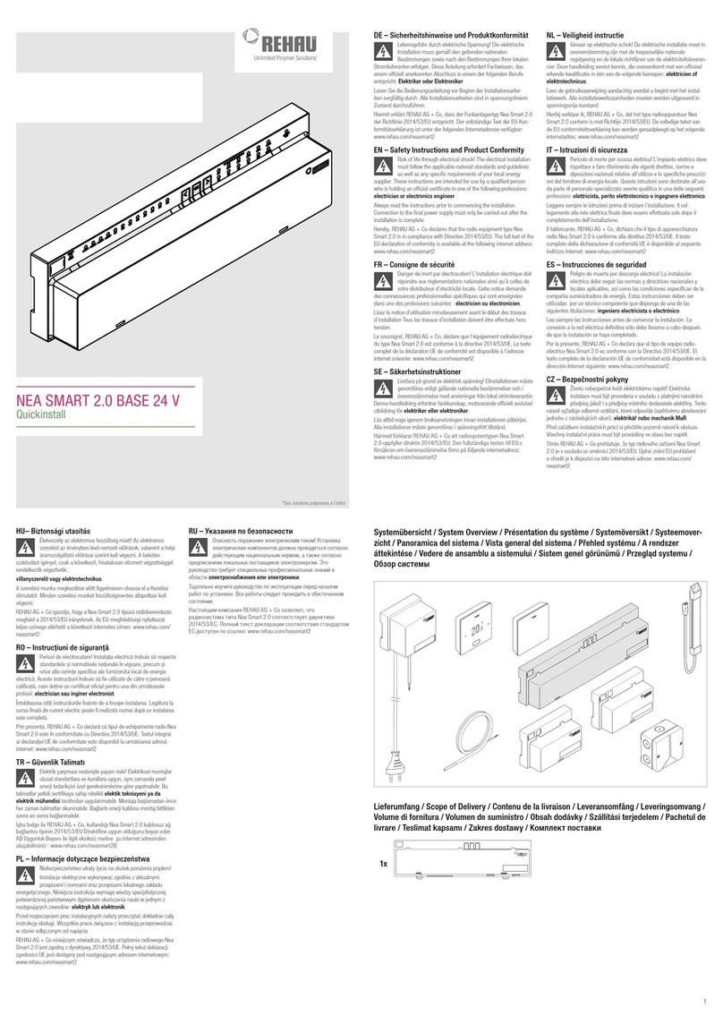 Rehau NEA SMART 2.0 BASE 24 V Quick install